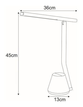 Lampa biurkowa KIKI Kaja K-BL1066 BIAŁY 