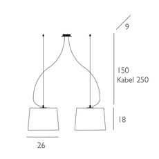 Lampa wisząca Casablanca CS21-B87A Mesa Double
