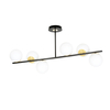 Lampa sufitowa FLOKI 6 BLACK GOLD Emibig 1022/6 biały/czarny