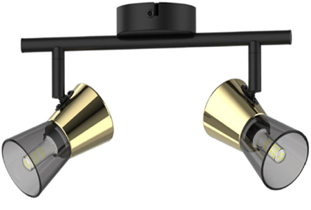 Lampa sufitowa CENTO Zuma Line TK220532-2BG czarny/złoty