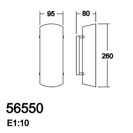 Lampa ścienna BARR szkło piaskowane białe 1xE27
