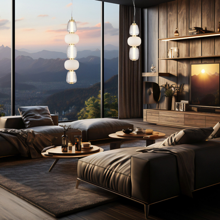 Milagro Lampa wisząca CARO GOLD 28W LED ML0363 ZŁOTY