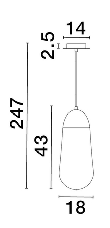 Lampa wisząca Luces Exclusivas BADEN - czarny mat LE43374