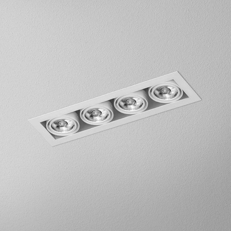 Lampa wpuszczana AQForm Squares 50 x 4 LED Recessed Biały Struktura