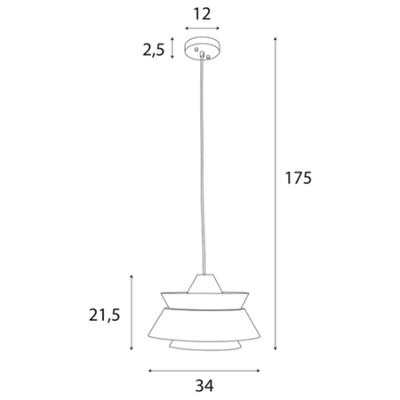 MAXLIGHT P0549 LAMPA WISZĄCA KIOTO