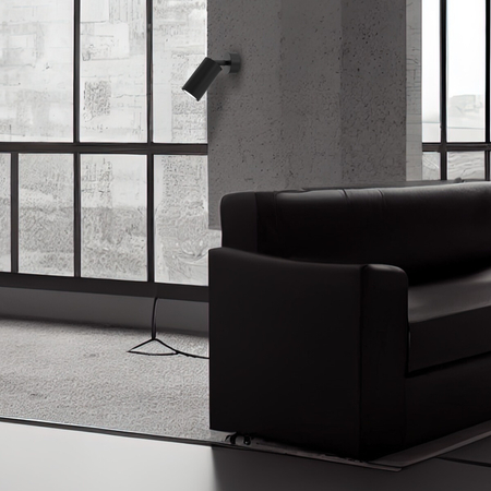 Milagro Kinkiet HUDSON BLACK 1xGU10 MLP8794 CZARNY