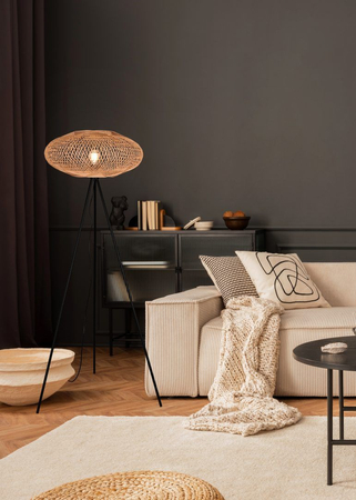 Lampa podłogowa Trio 412300136 czarny