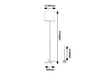 Lampa podłogowa Rabalux Izander 74012 srebrny