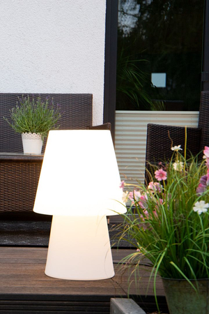 Lampa solarna No.1 zewnętrzna ogrodowa przenośna 2900K Biała ciepła 60cm, biała 32524S