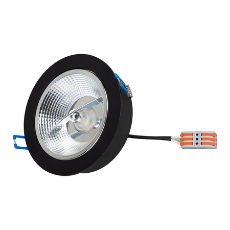 Milagro Oprawa podtynkowa Redondo Czarny 1xAR111 GU10 ML1076 CZARNY