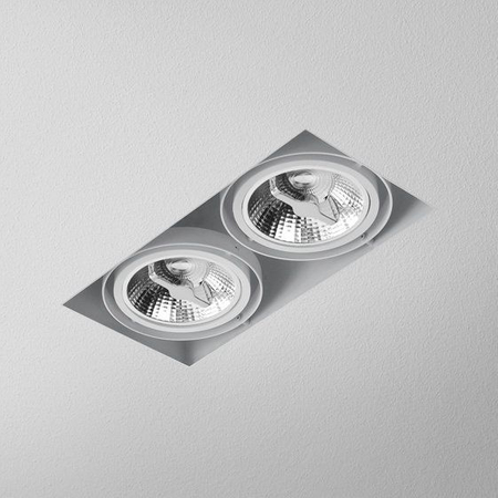 Lampa wpuszczana AQForm Squares 111 x 2 Trimless 230V Recessed Biały Struktura