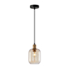 Lampa wisząca Italux Norlis PND-54738A-1-BRO-AMB Złoty, czarny