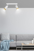 Lampa sufitowa HIRO 2 WH/GOLD Emibig 963/2 biały/złoty