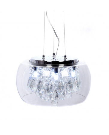 Lampa wisząca Lumina Deco LDP 8066-400 Tosso D40 Clear