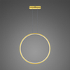 Lampa wisząca Ledowe Okręgi No.1 X 80cm 4k złota ściemnialna