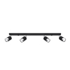 Sollux Lighting Plafon NERO 4 czarny/złoty SL.1072