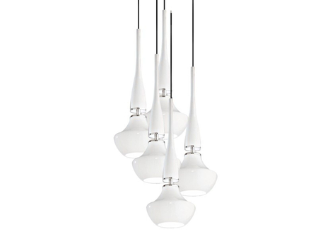 Lampa wisząca TASOS 5 WHITE Azzardo AZ0261 white