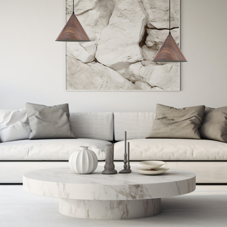 Milagro Lampa wisząca Bosco 1xE27 MLP0871 IMITACJA DREWNA + CZARNY