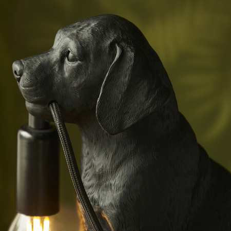 Lampa stołowa Endon Lighting Labrador Puppy 107365 czarny