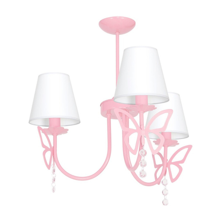 Milagro Żyrandol CHARLOTTE PINK 3xE14 MLP4216 RÓŻOWY