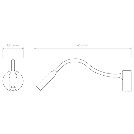 Kinkiet Astro Lucca Surface 1435001 Matowy Czarny