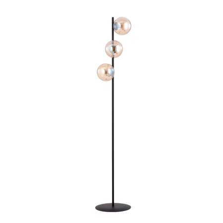 Lampa podłogowa ROSSI LP3 MIODOWY Emibig 879/LP3 czarny/złoty