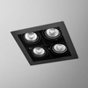 Lampa wpuszczana AQForm Squares 50 x 4 Sq 230V Recessed Czarny Struktura
