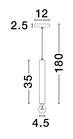 Lampa wisząca Luces Exclusivas BAJAN - złoty LE43381