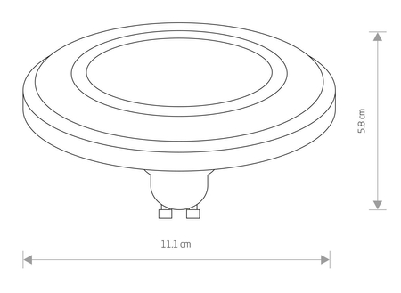 Żarówka ES111 LED DIFFUSER 3000K 9342 Nowodvorski Lighting