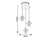 Lampa wisząca Rabalux Nesrin 3520 złoty