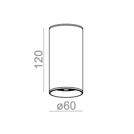 Lampa natynkowa AQForm Pet LED 230V Hermetic Surface Biały Struktura