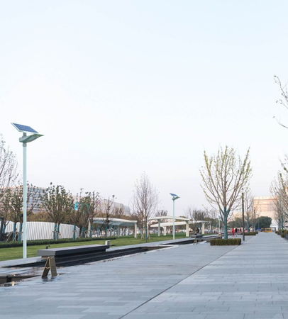 Lampa uliczna solarna LED Greenie 40W Bluetooth, PIR, wskaźnik RGB