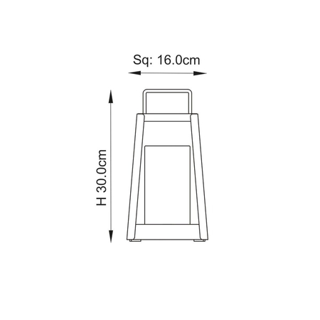 Lampa zewnętrzna stołowa Endon Lighting Tallow 106800 złoty
