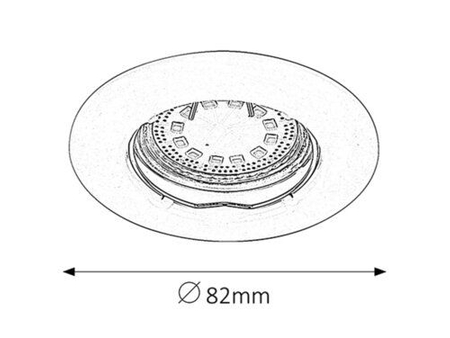 Lampa sufitowa Rabalux Lite 1163 chrom satyna