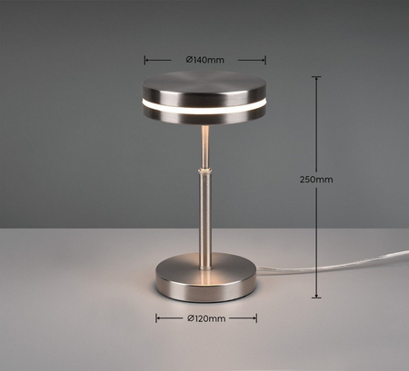 Lampa stołowa Trio 526510107 srebrny