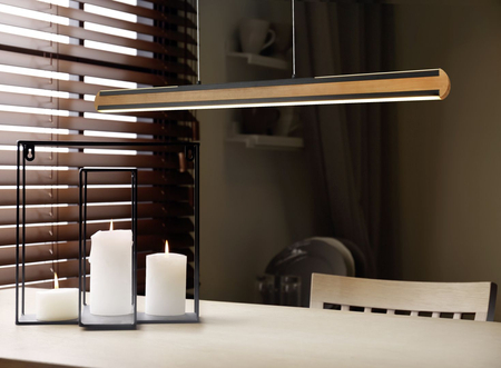 Lampa wisząca Trio 326610232 drewniany