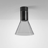 Lampa natynkowa AQForm Modern Glass Flared E27 SP Surface Czarny Struktura