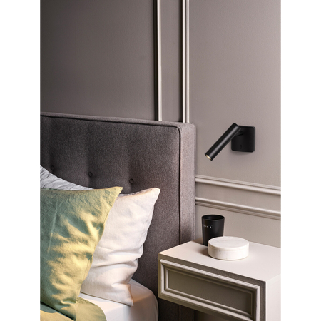 Kinkiet Astro Leda Single 1457003 Matowy Czarny