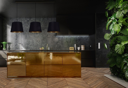 Klosz/Abażur CAMELEON CONE M Nowodvorski 8411 czarny/złoty