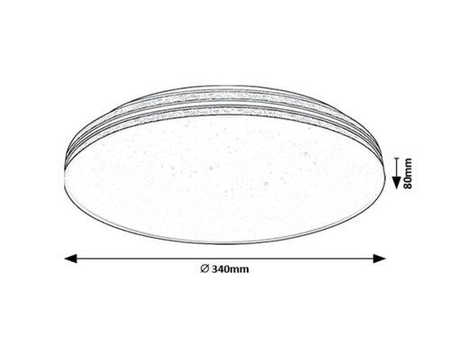 Lampa sufitowa Rabalux Oscar2 71177 biały
