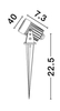 Lampa zewnętrzna Luces Exclusivas ACUCHA - czarny LE73533
