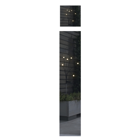Lampa zewnętrzna Zuma Line VK018G-1 LAMPA ZEWNĘTRZNA SOLARNA SREBRNA/SILVER