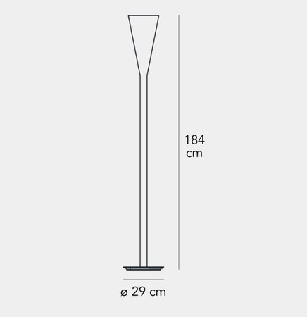 Lampa podłogowa LED Fontana Arte F425930350BIWL Riluminator