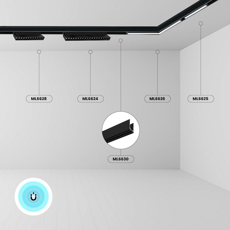 Milagro Szyna natynkowa MAGNETIC TRACK 100cm ML9647 CZARNY