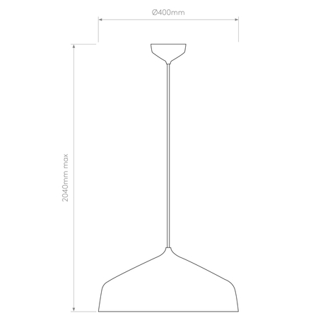 Lampa wisząca Astro Ginestra 400 1361012 Matowy Biały