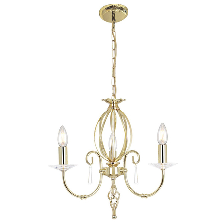 Żyrandol Elstead Lighting Aegean mosiądz AG3-POL-BRASS