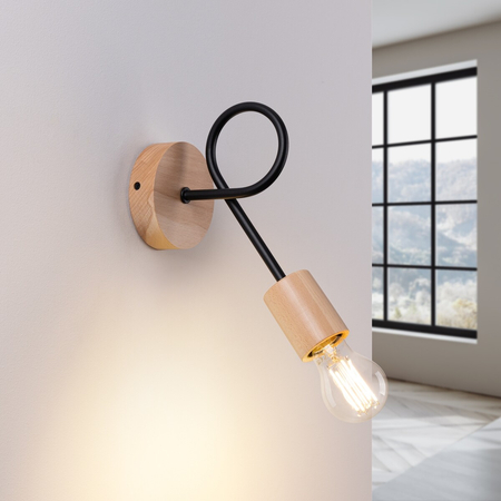 Sollux Lighting Kinkiet EMBER czarny SL.1476