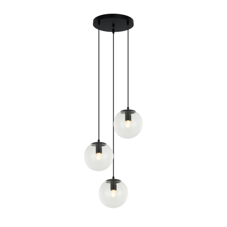 Lampa wisząca Italux Sarpo PND-58867-3S-BK Czarny