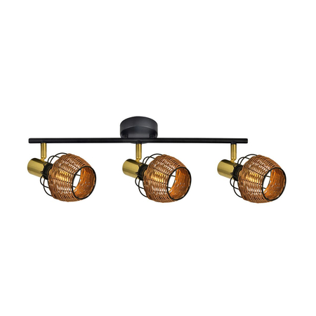 Lampa sufitowa COPA Zuma Line R5022003-3TU czarny/złoty