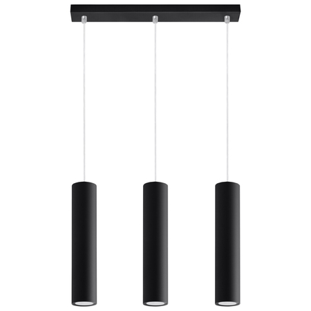 Sollux Lighting Lampa wisząca LAGOS 3L czarny SL.0329